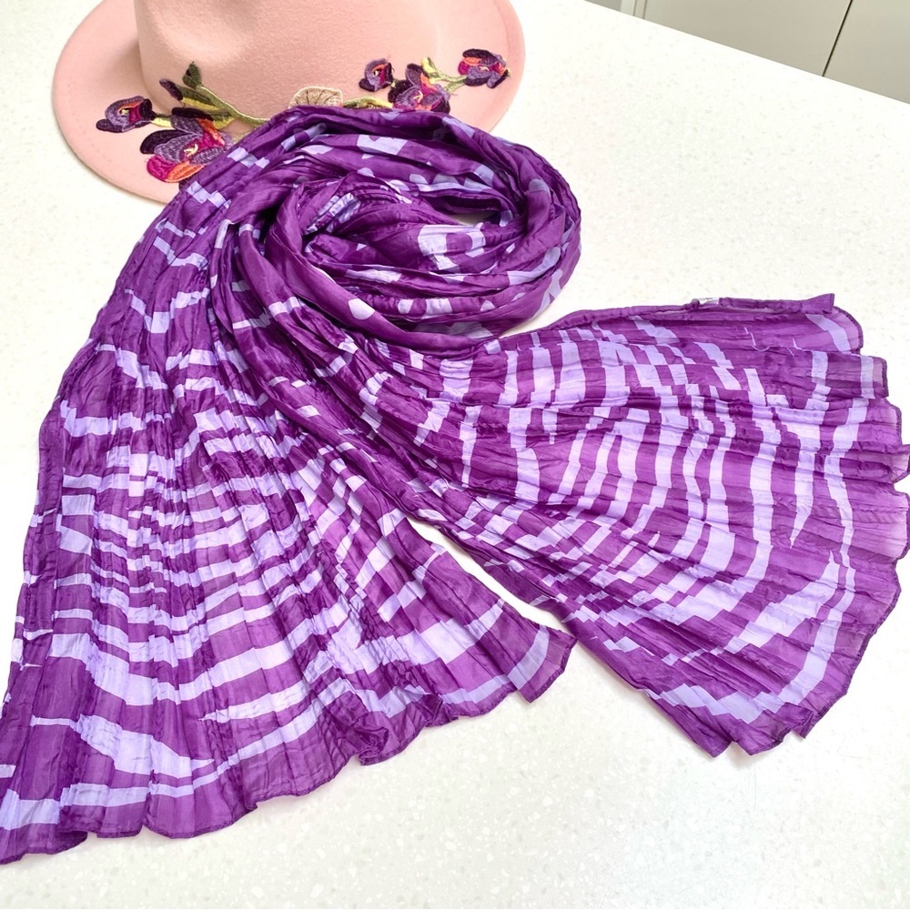 SILK for Purple lovers boho scarf/wrap w lavender field vibe